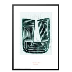 Linolschnitt auf Papier, Kupfer. Auflage drucken.