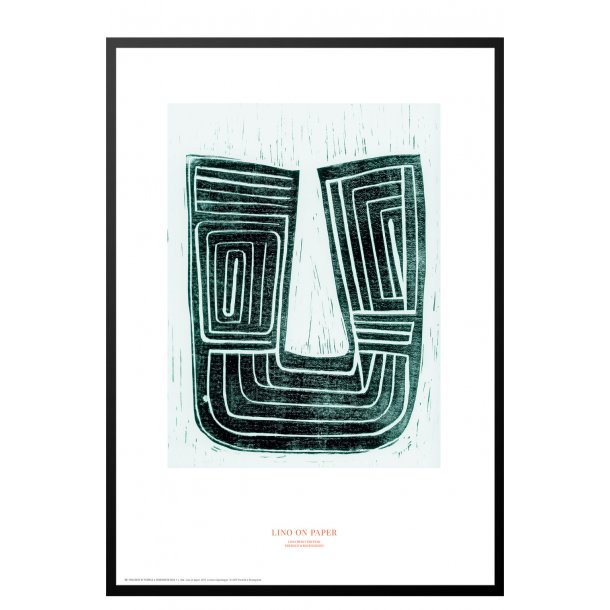 Lino on paper, kobber. Print edition.