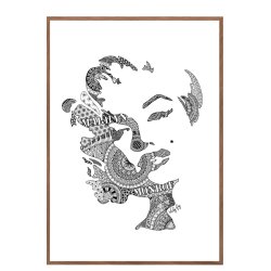 Marilyn Monroe illustration - plakat