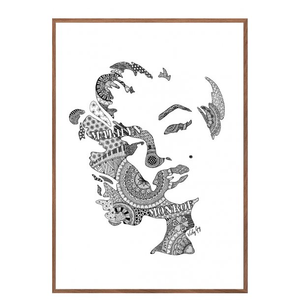 Marilyn Monroe illustration - plakat