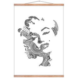Marilyn Monroe illustration - plakat