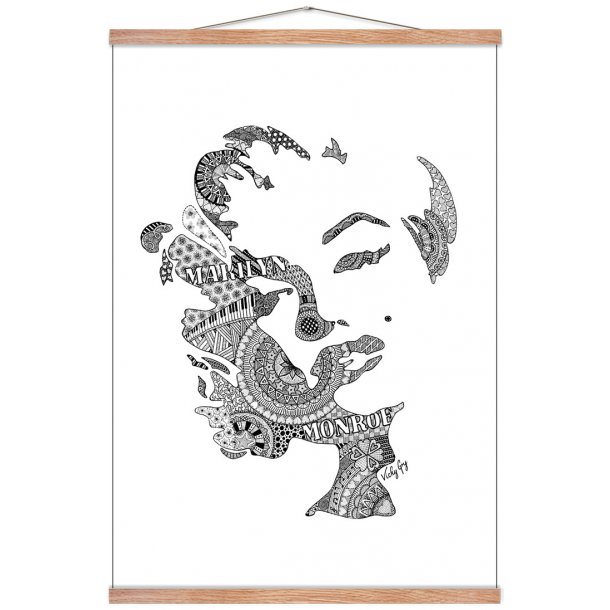 Marilyn Monroe illustration - plakat