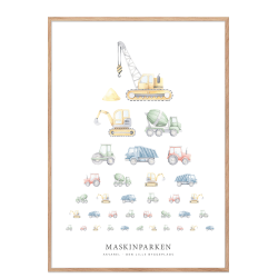 Maskinparken akvarel