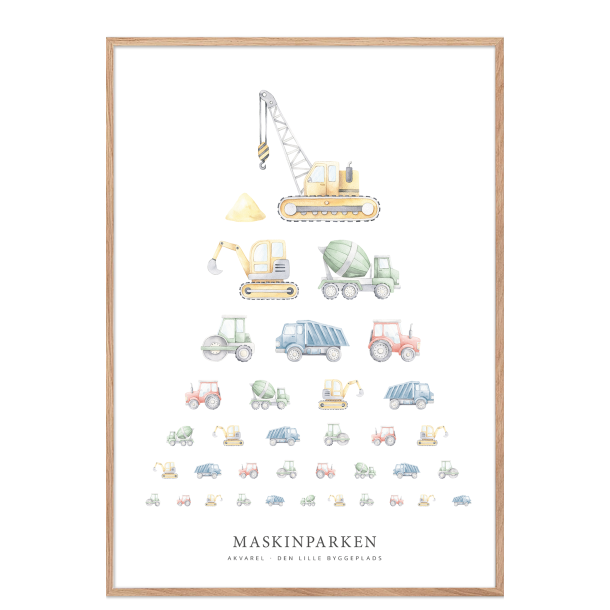 Maskinparken akvarel