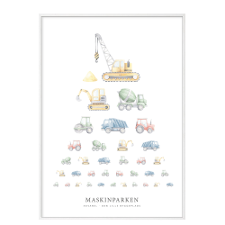 Maskinparken akvarel