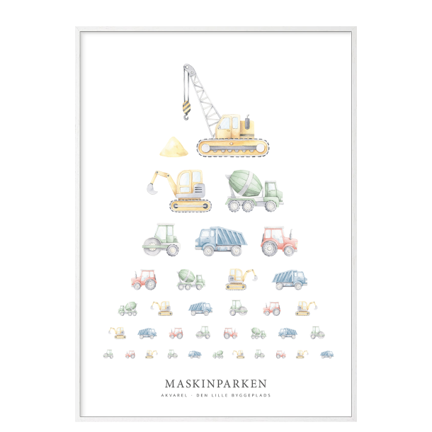 Maskinparken akvarel