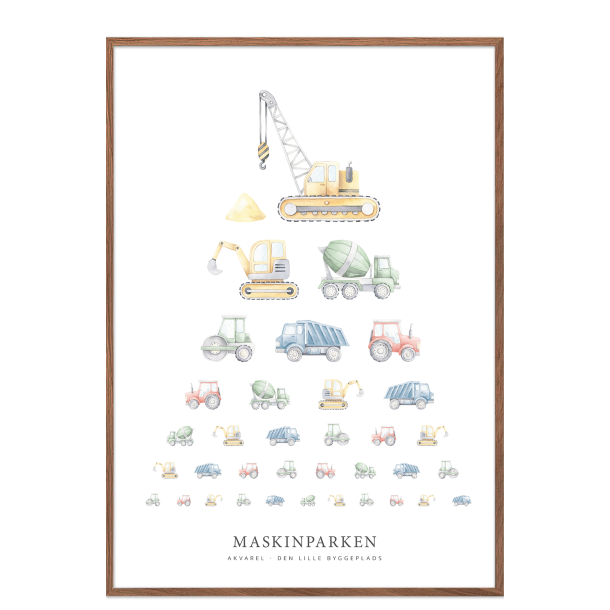 Maskinparken akvarel
