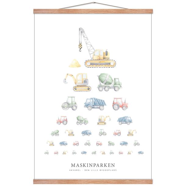 Maskinparken akvarel