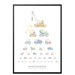 Maskinparken akvarel