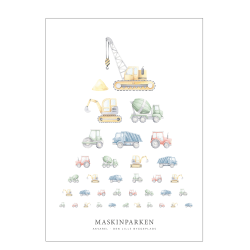 Maskinparken akvarel