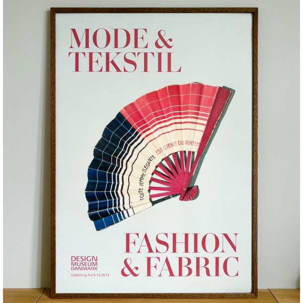 Mode &amp; Tekstil. Udstillingsplakat