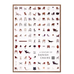 A century danish chairs | Plakat danske design stole