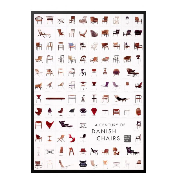 A Century Of Dänischer Stühle Poster 100cm X 70cm 