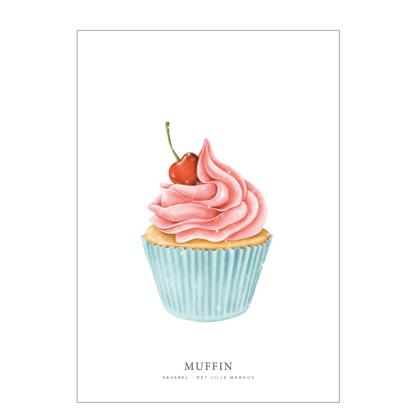 Muffin akvarel
