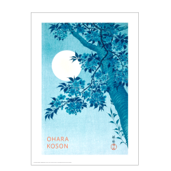 Japansk plakat | Blossoming Cherry on a Moonlit Night