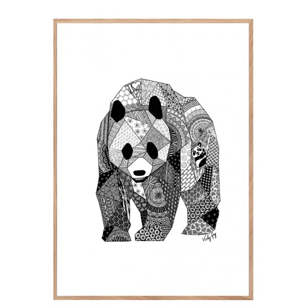 Panda plakat.  (Vicky Gry)