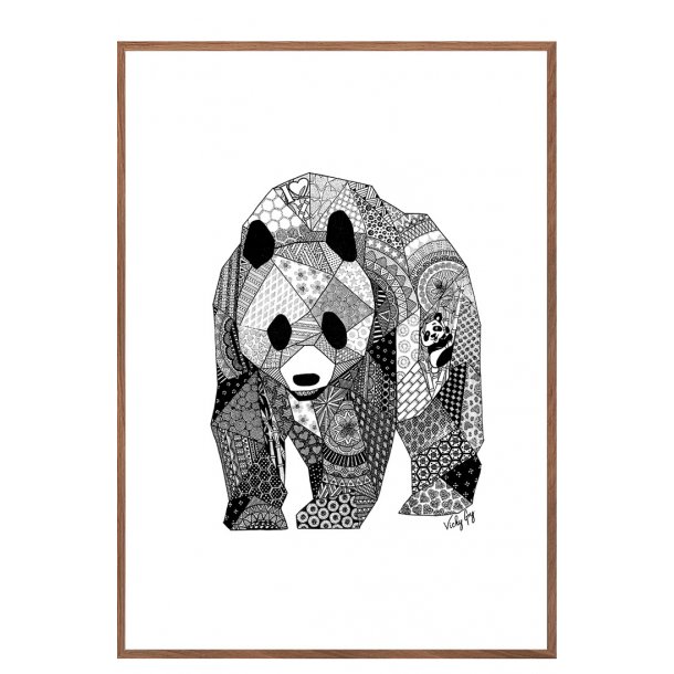 Panda plakat.  (Vicky Gry)