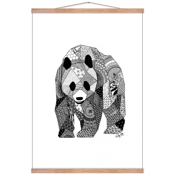 Panda plakat.  (Vicky Gry)
