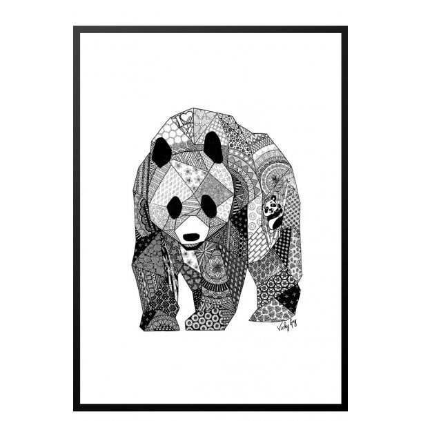 Panda plakat.  (Vicky Gry)