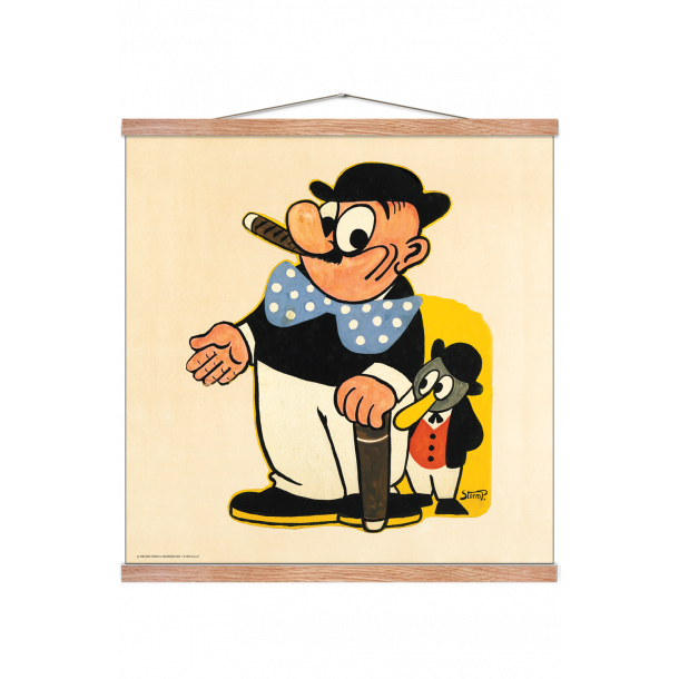 Peter med cigar og Ping. Storm P.