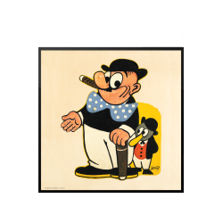 Peter med cigar og Ping. Storm P.