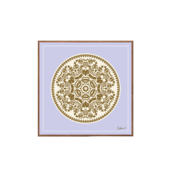 Spitze. Lila und braun