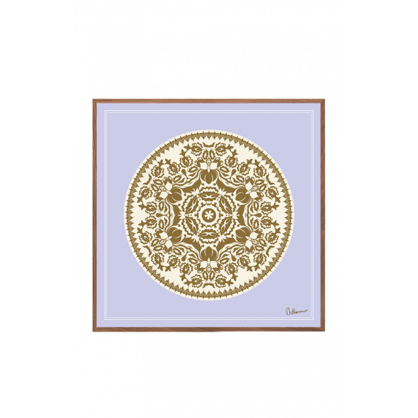 Lace. Purple and brown