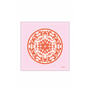 Spitze. Rosa und Rot