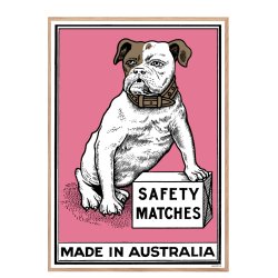 Safety Matches Pink, Small Box Art