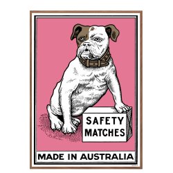 Safety Matches Pink, Small Box Art