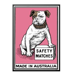 Safety Matches Pink, Small Box Art