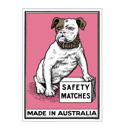 Safety Matches Pink, Small Box Art