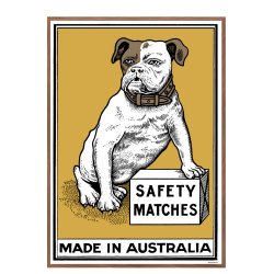 Safety Matches Yellow, Small Box Art