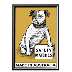 Safety Matches Yellow, Small Box Art