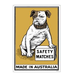 Safety Matches Yellow, Small Box Art