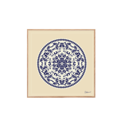 Spitze. Sand und Blau