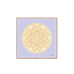 Spitze. Lila und Sand