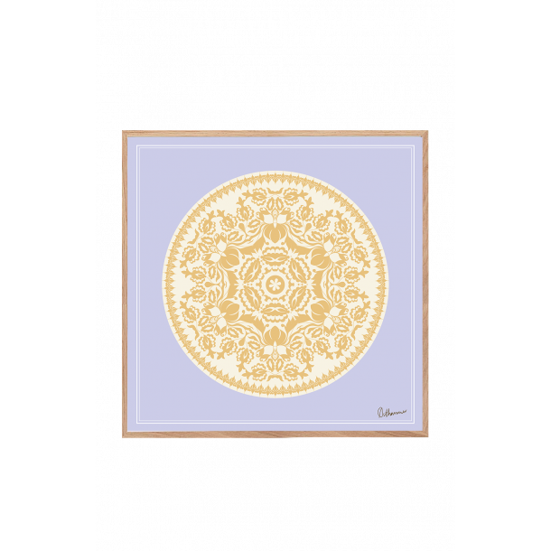 Lace. Purple and sand