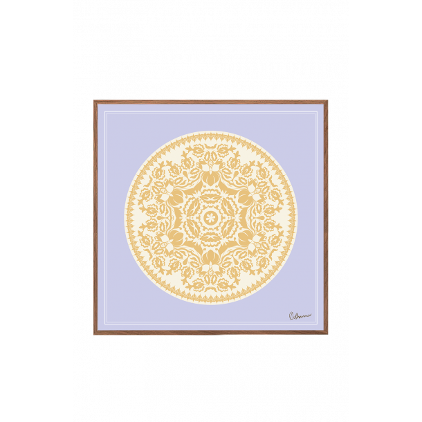 Lace. Purple and sand