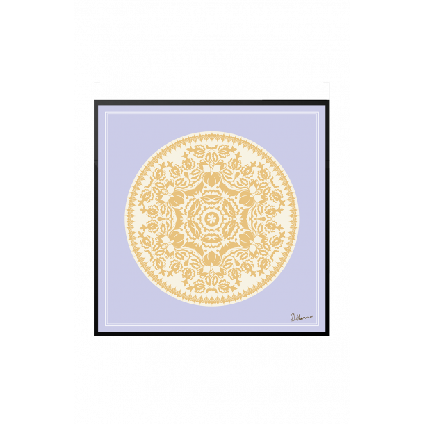 Lace. Purple and sand