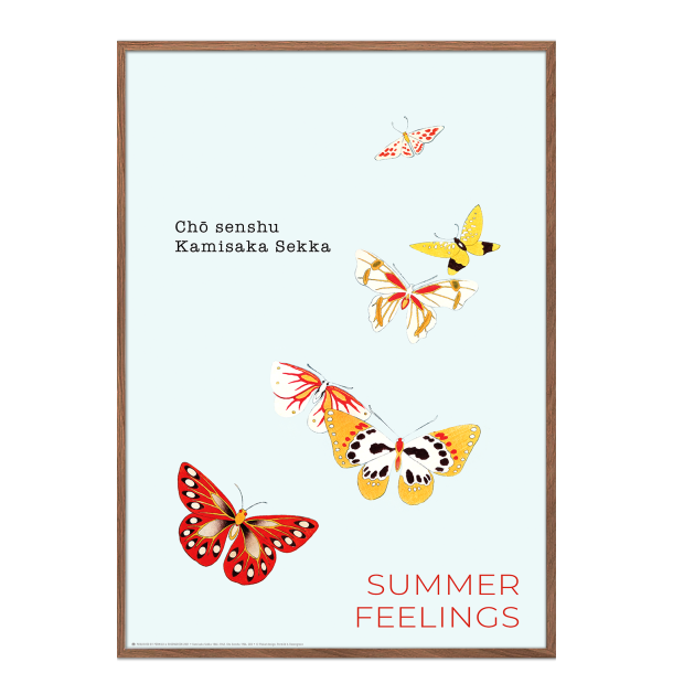 Sommerfugleplakat. Kamisaka Sekka (red)
