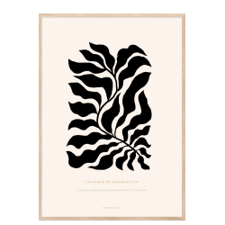 Poster. Fleur de abstraction No. 4 - Black