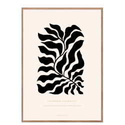Poster. Fleur de abstraction No. 4 - Black