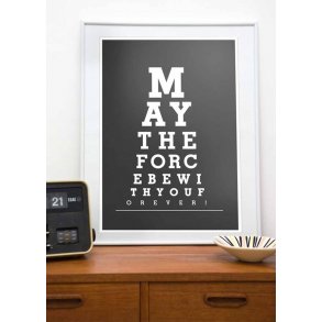 Star Wars, May the force be with You. Plakat.