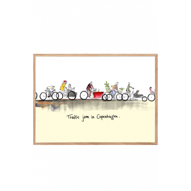 Traffic jam in Copenhagen