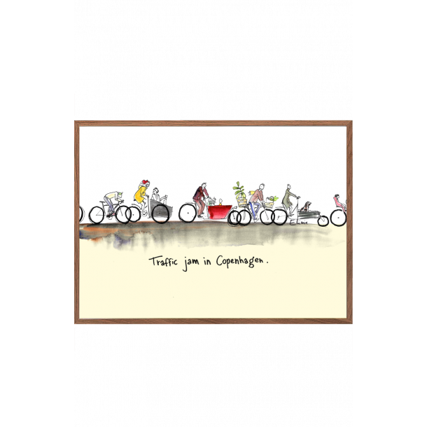 Traffic jam in Copenhagen