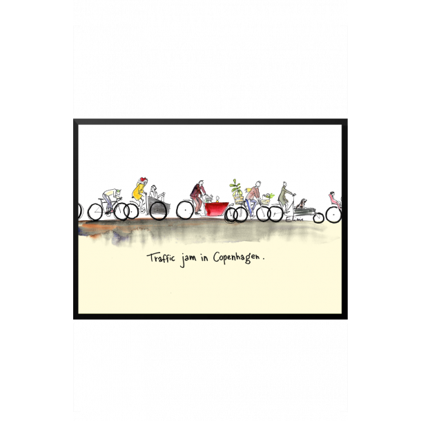 Traffic jam in Copenhagen