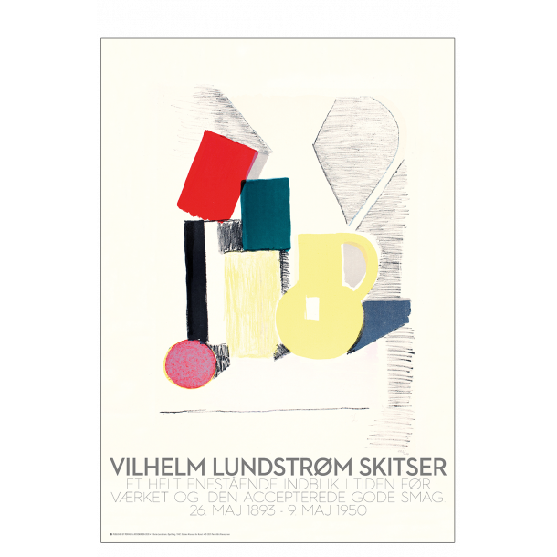 Vilhelm Lundstrøm sketch: Still life with yellow jug (large)