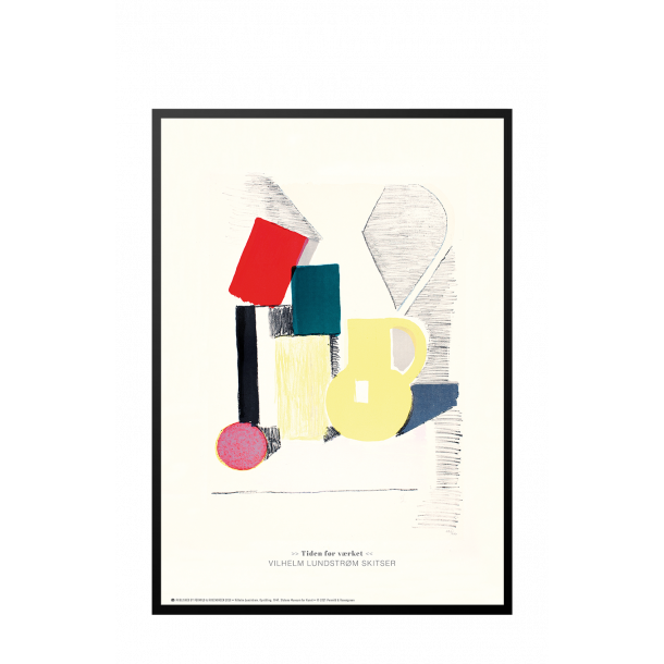 Vilhelm Lundstrm skitse (lille): Opstilling med gul kande