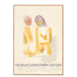 Vilhelm Lundstrm skitse: To damer